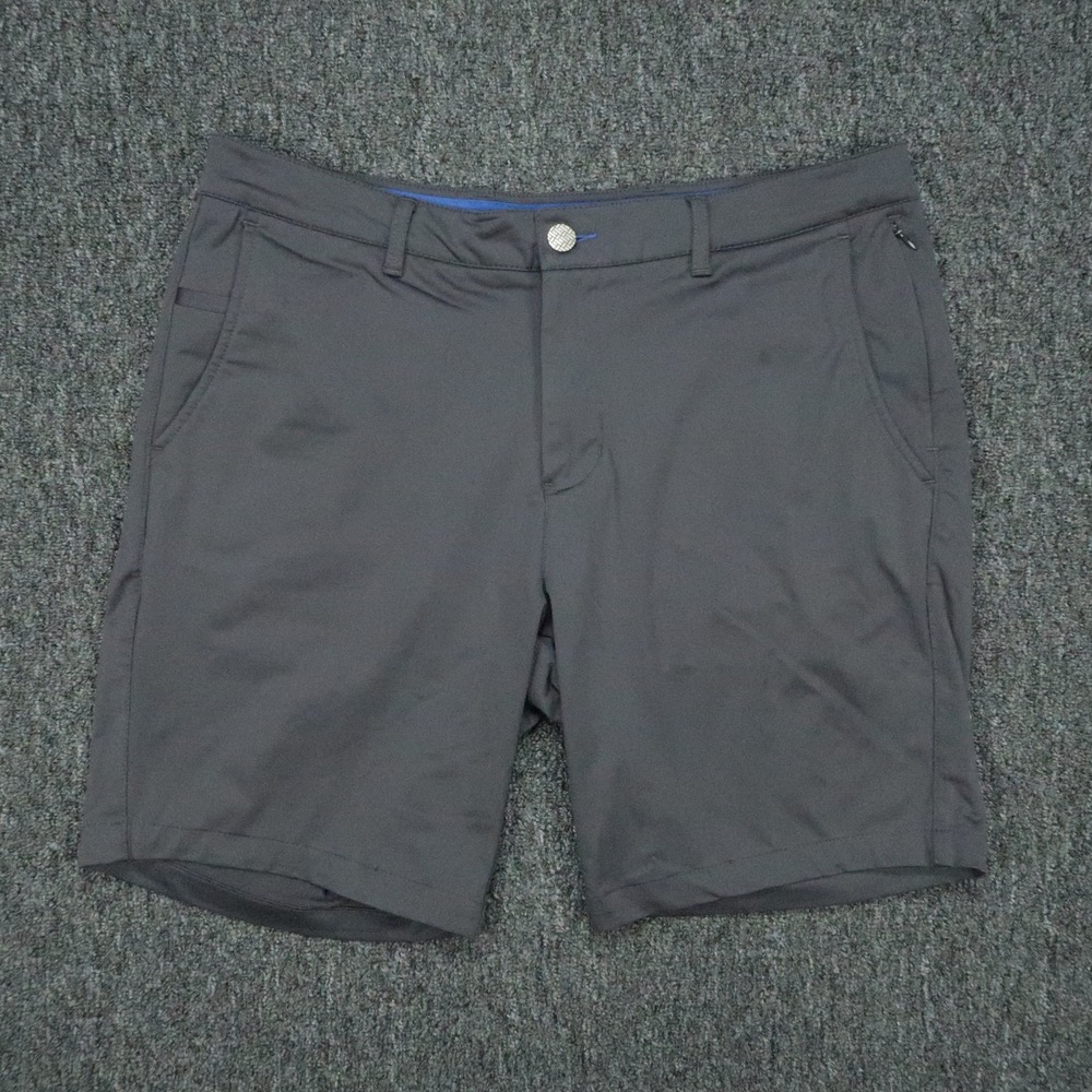 Twillory Shorts Mens 34 Gray Performance Stretch Zip Pocket Golf